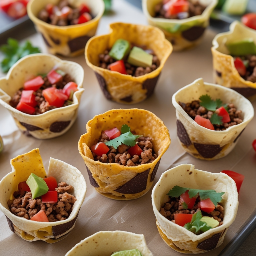 Mini Taco Cups for Fun School Lunches 1 Mini Taco Cups for Fun School Lunches