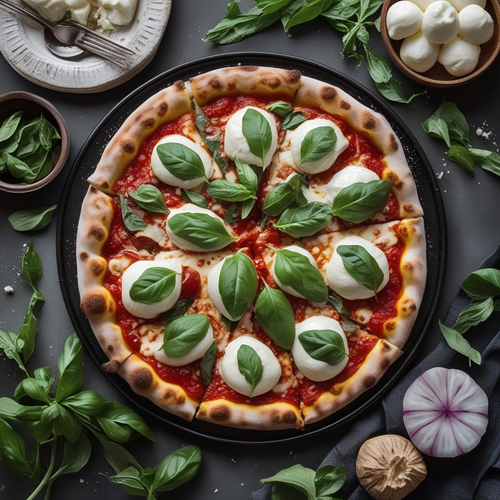 Classic Margherita Pizza with Fresh Mozzarella 1 Classic Margherita Pizza with Fresh Mozzarella