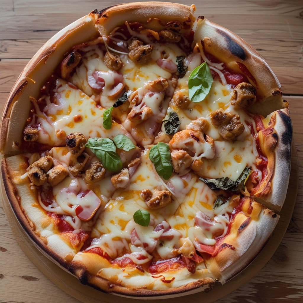 Cheese Lovers’ Deep Dish Pizza