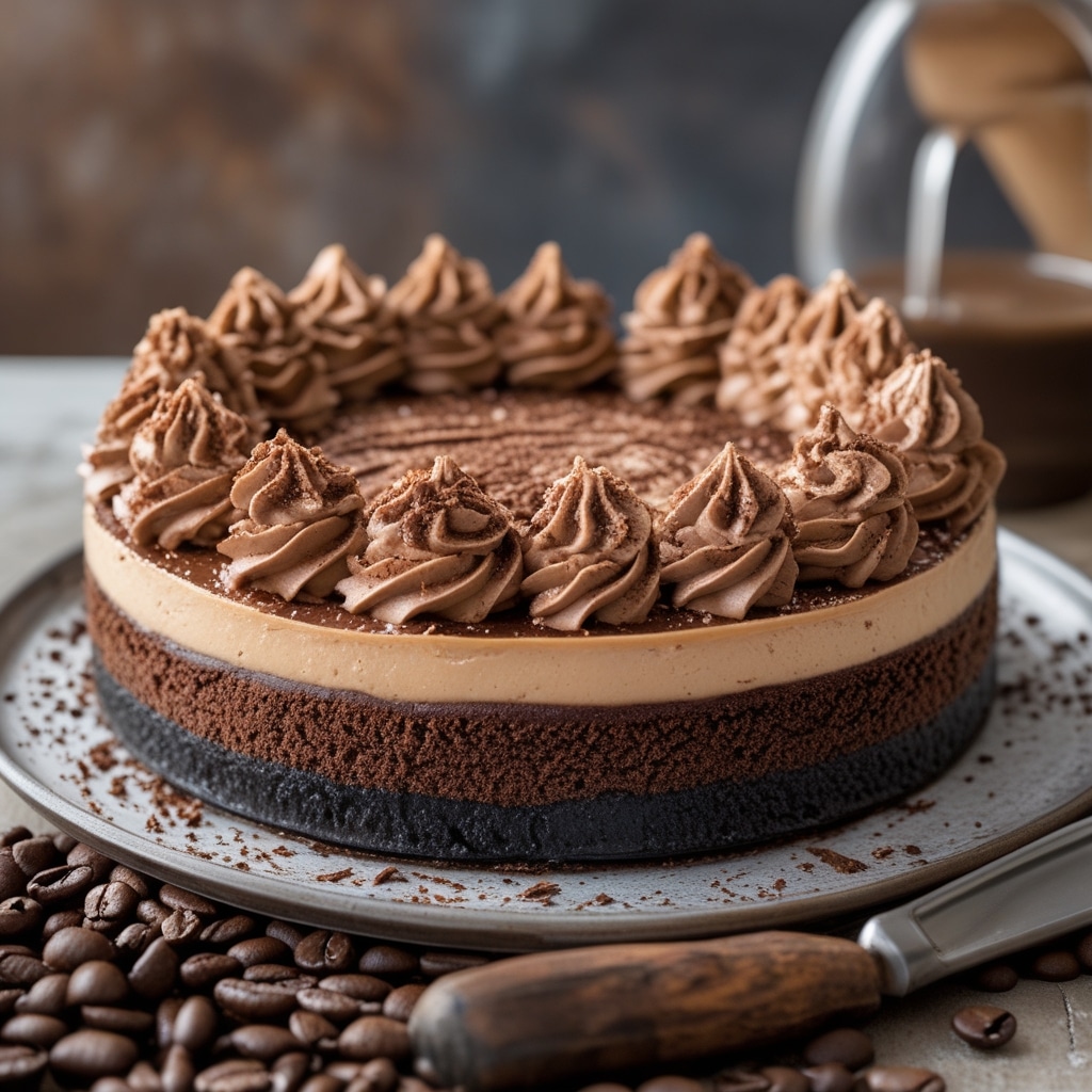 Rich Mocha Coffee Cheesecake