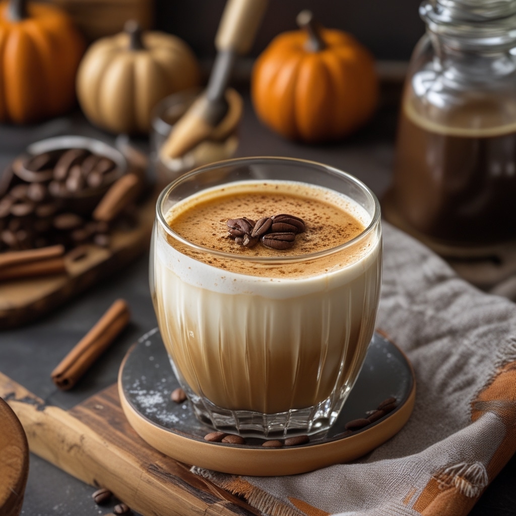 Spiced Pumpkin Coffee Cocktail for Fall