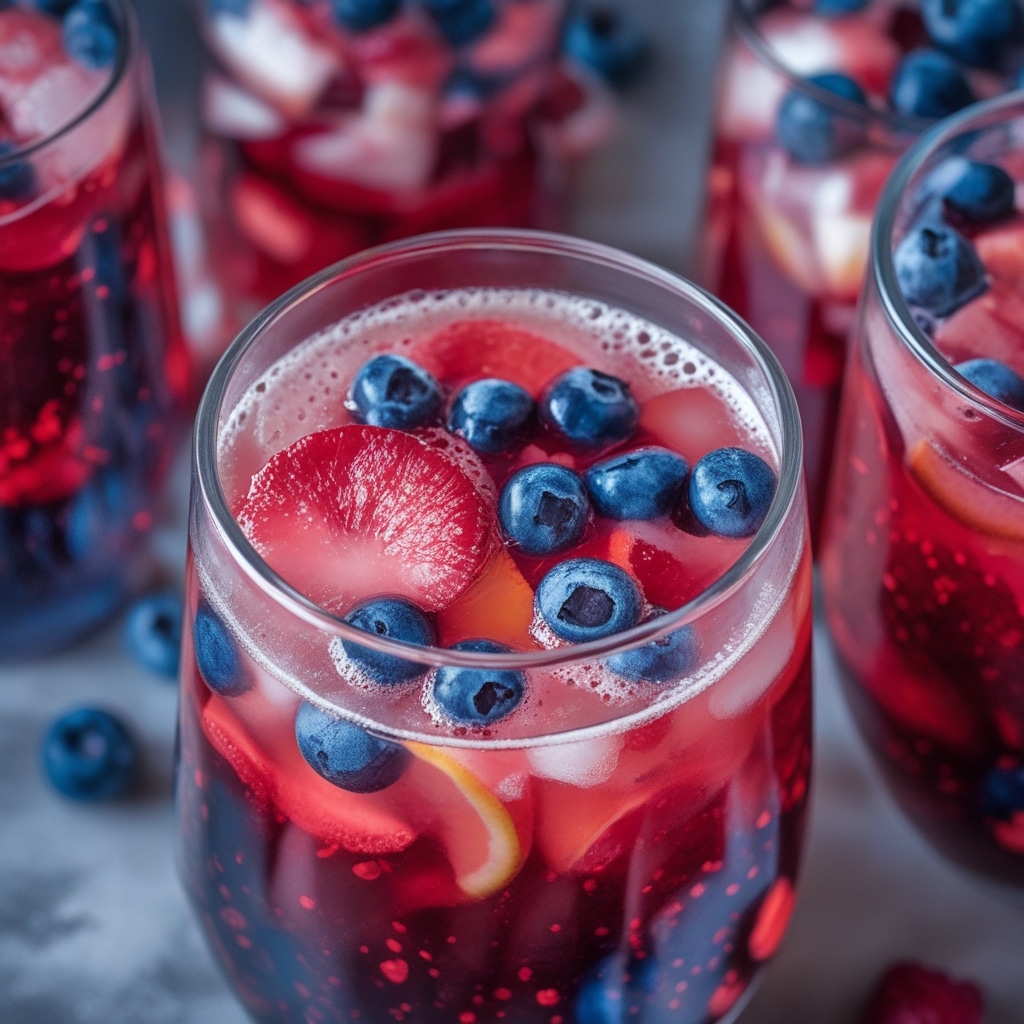 Sparkling Red, White & Blue Sangria