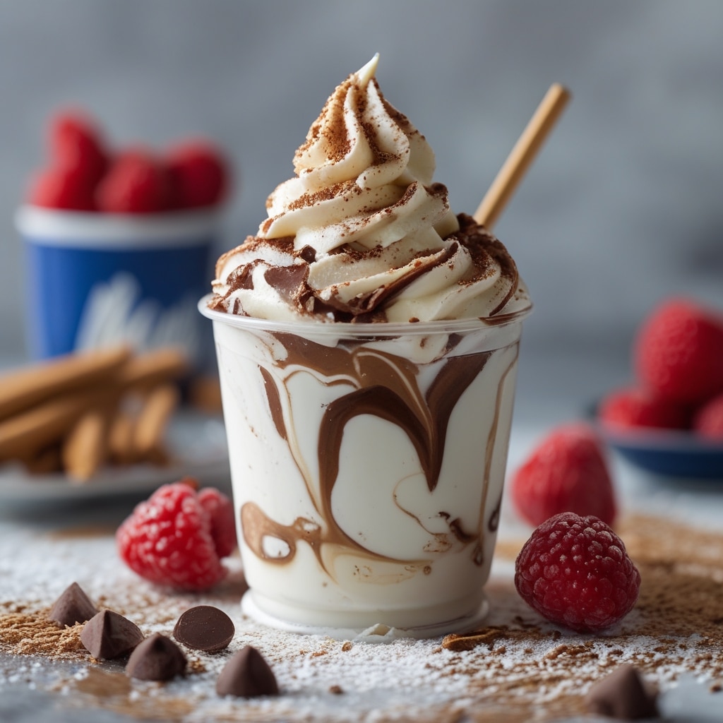 Nutella Swirl Frozen Yogurt 1 Nutella Swirl Frozen Yogurt