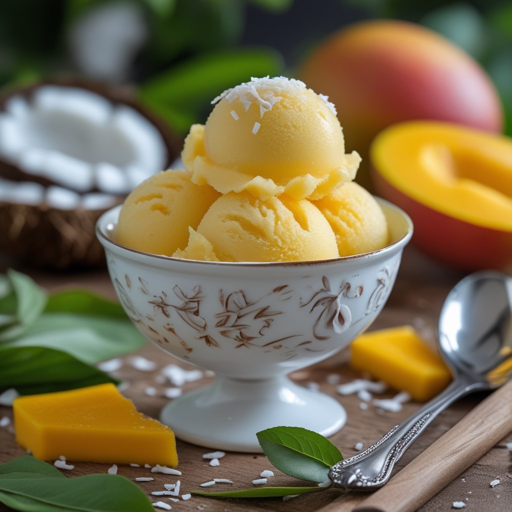 Mango Coconut Sorbet