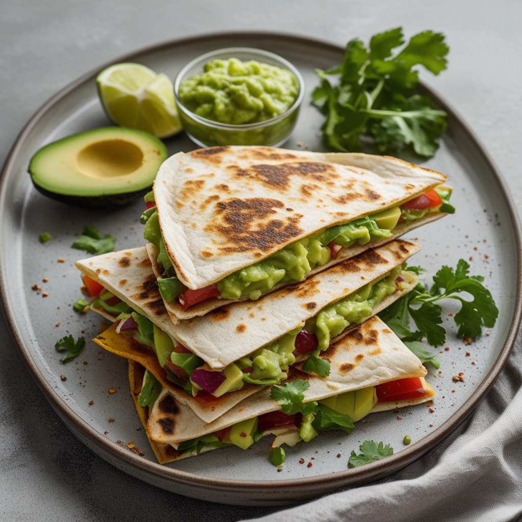 Guacamole Quesadillas: Quick 15-Minute Snack