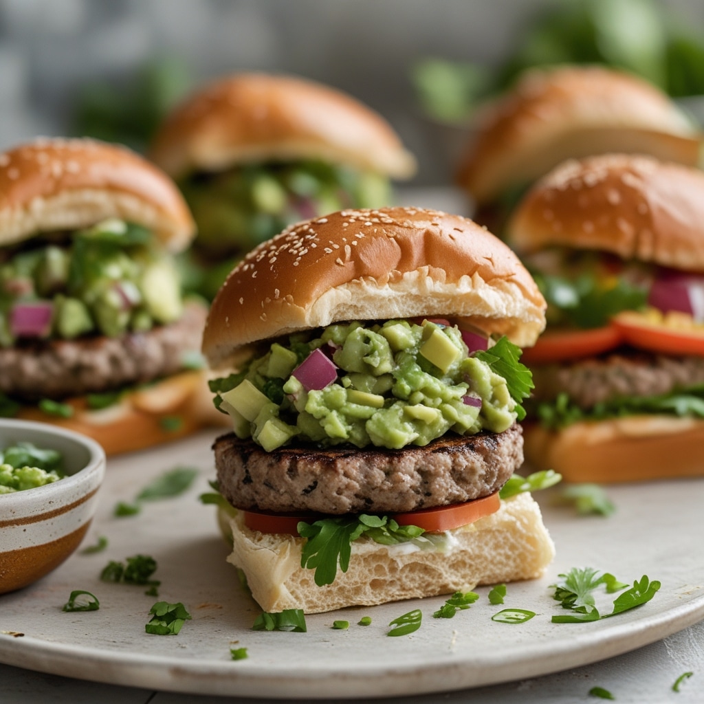 Guacamole Sliders: Mini Burgers with a Twist 1 Guacamole Sliders: Mini Burgers with a Twist