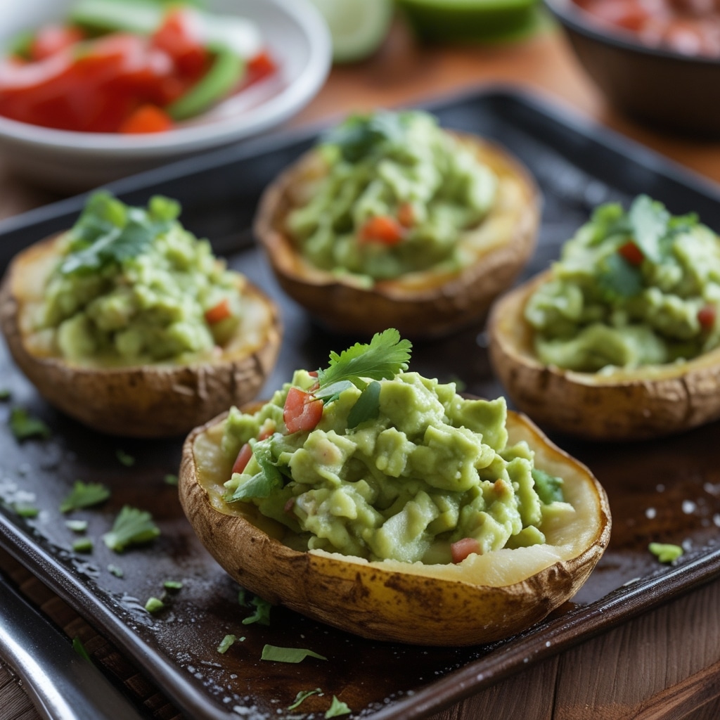 Guacamole Potato Skins: Tex-Mex Comfort Food 1 Guacamole Potato Skins: Tex-Mex Comfort Food