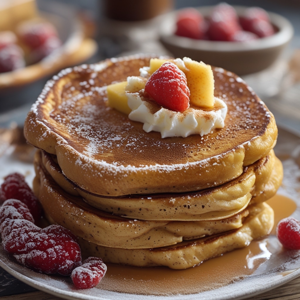 French Toast Pancakes with Cinnamon Sugar
