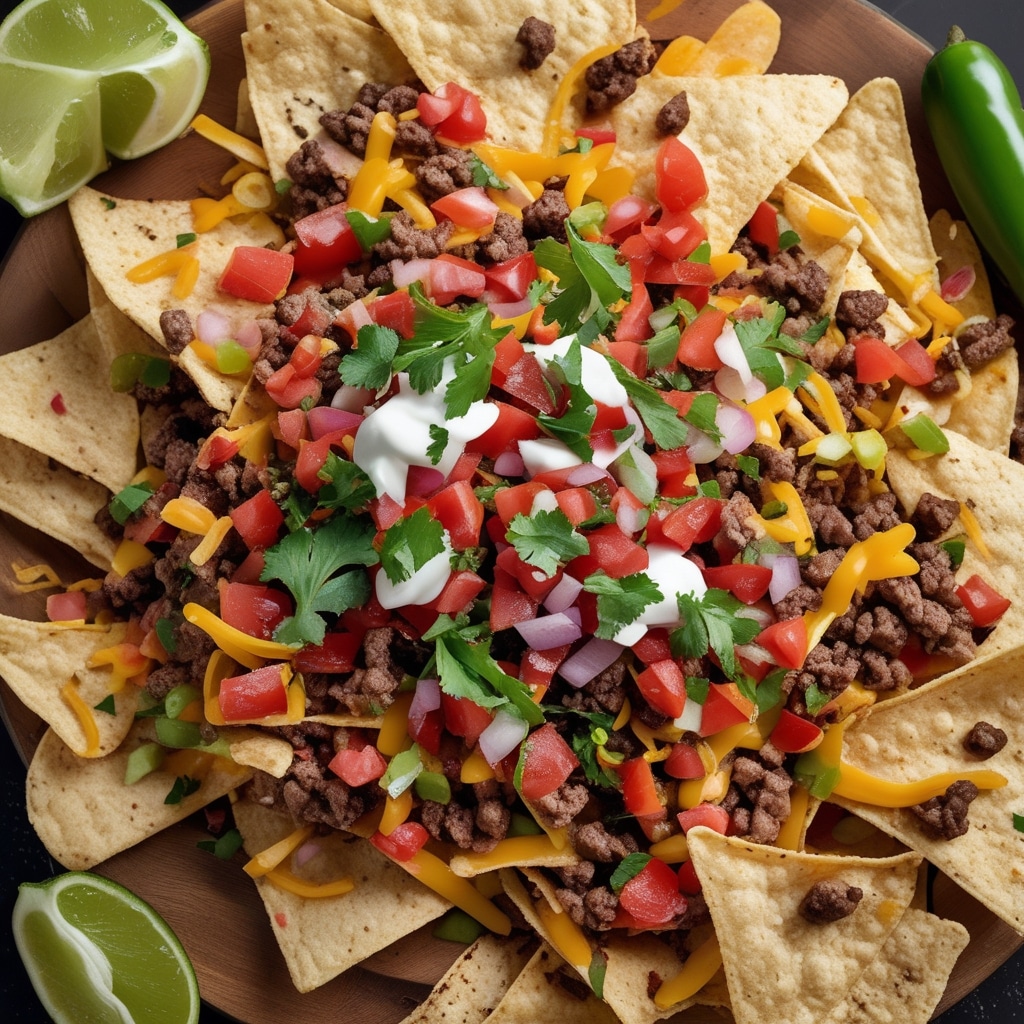 Loaded Nachos with Taco Fixings