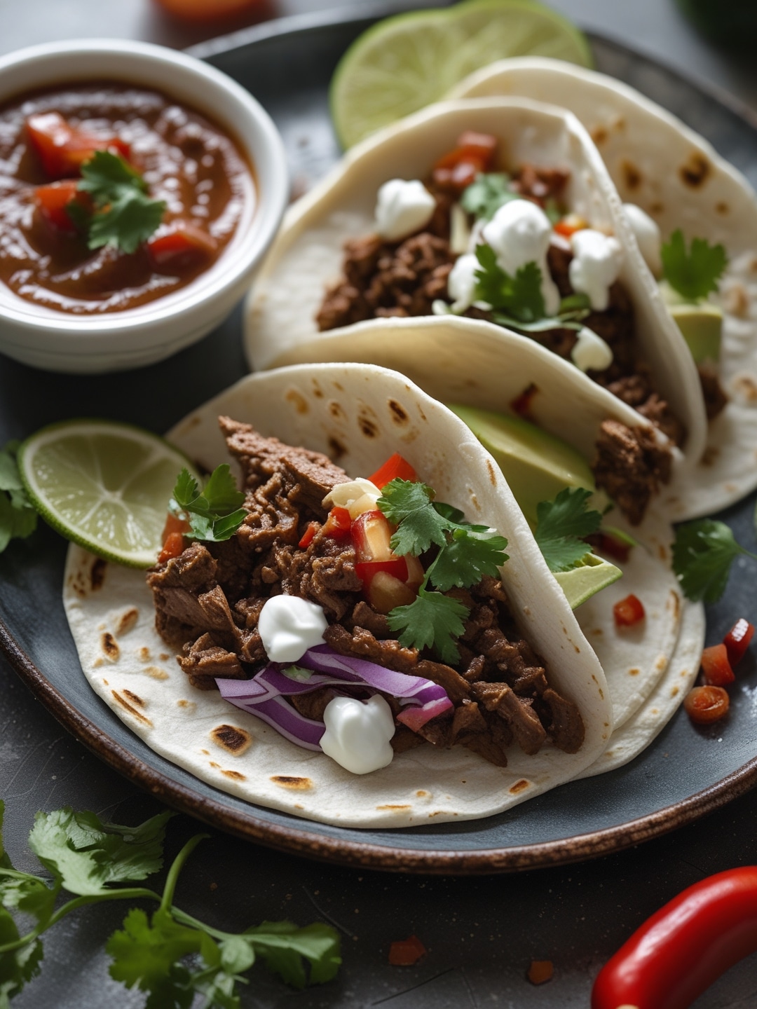 Tacos with Homemade Chipotle Sauce 1 Tacos with Homemade Chipotle Sauce