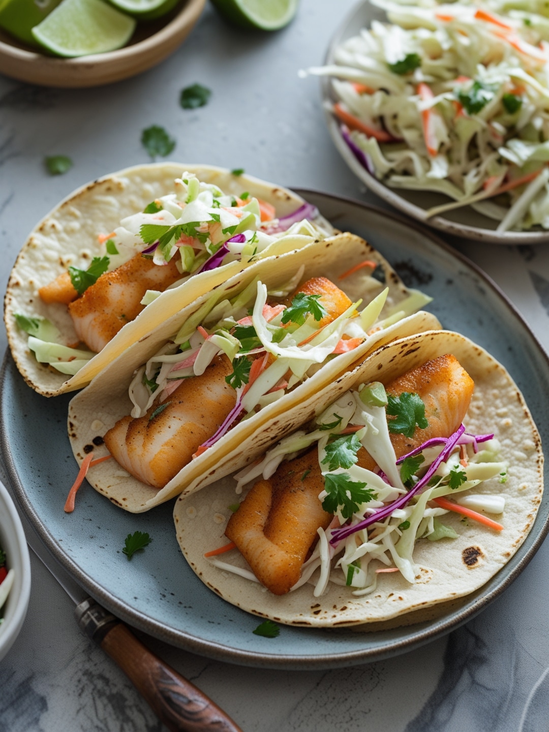 Fish Tacos with Cabbage Slaw 1 Fish Tacos with Cabbage Slaw