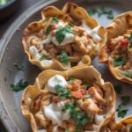 Oven-Baked Chicken Taco Cups