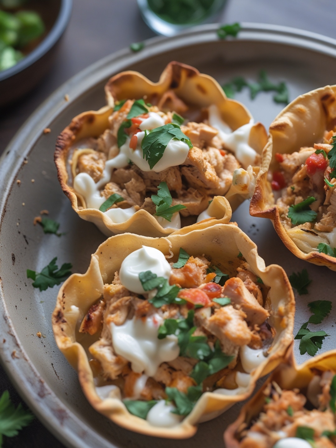 Oven-Baked Chicken Taco Cups 1 Oven-Baked Chicken Taco Cups