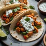 Sweet and Spicy Chicken Tacos with Ranch Dressing