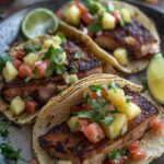 Crispy Pork Belly Tacos with Pineapple Salsa
