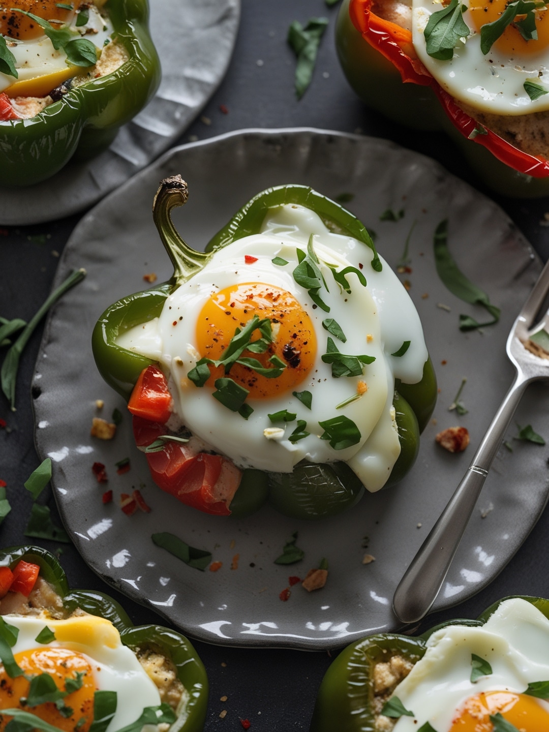 Egg-Stuffed Breakfast Peppers