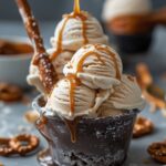 Salted Caramel Pretzel Ice Cream