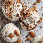 Almond Joy Ice Cream with Toasted Coconut