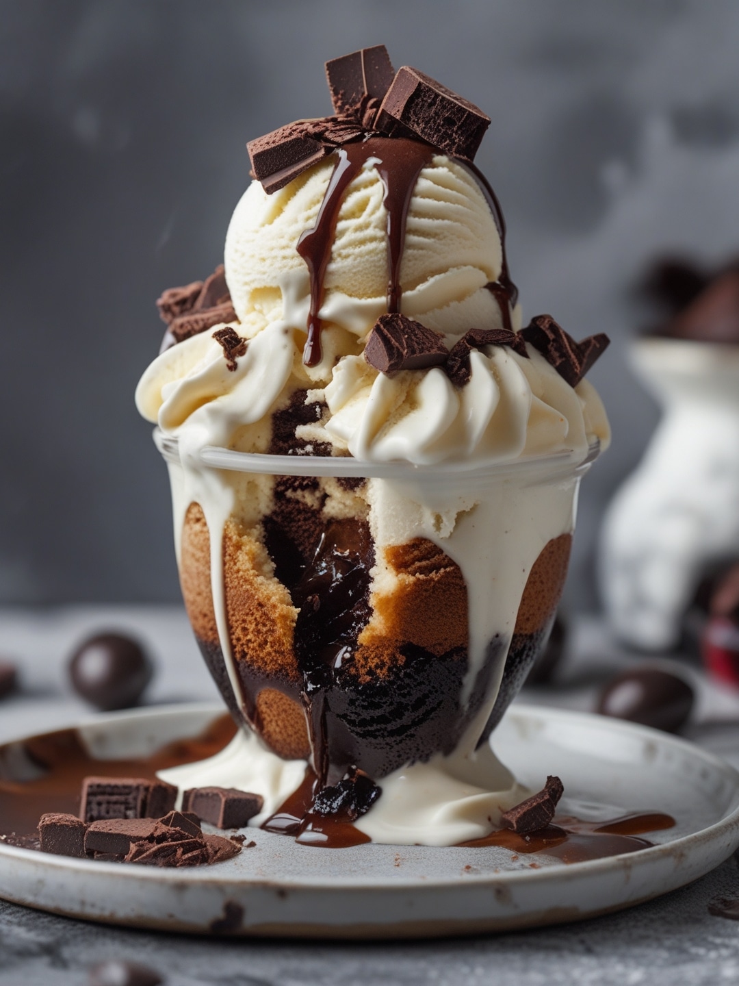 Lava Cake Ice Cream Sundae