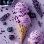 Blueberry Lavender Ice Cream