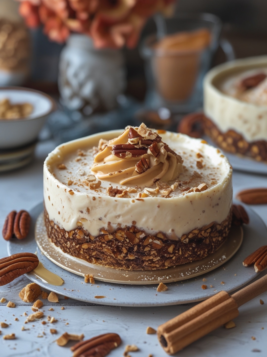 Caramel Pecan Ice Cream Torte