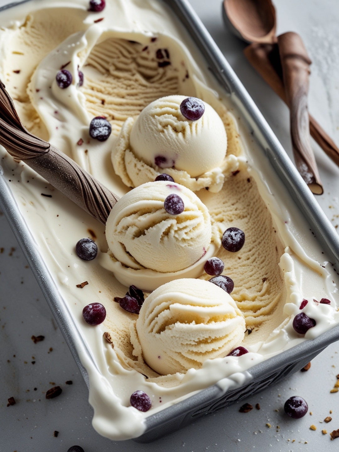 Homemade Vanilla Bean Ice Cream with a Twist