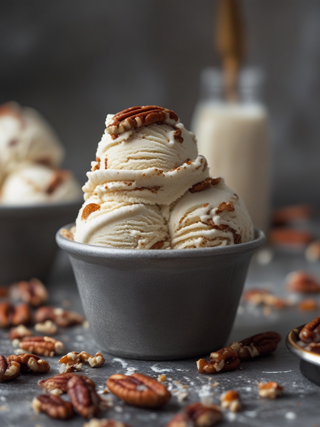 Caramel Swirl Pecan Pie Ice Cream