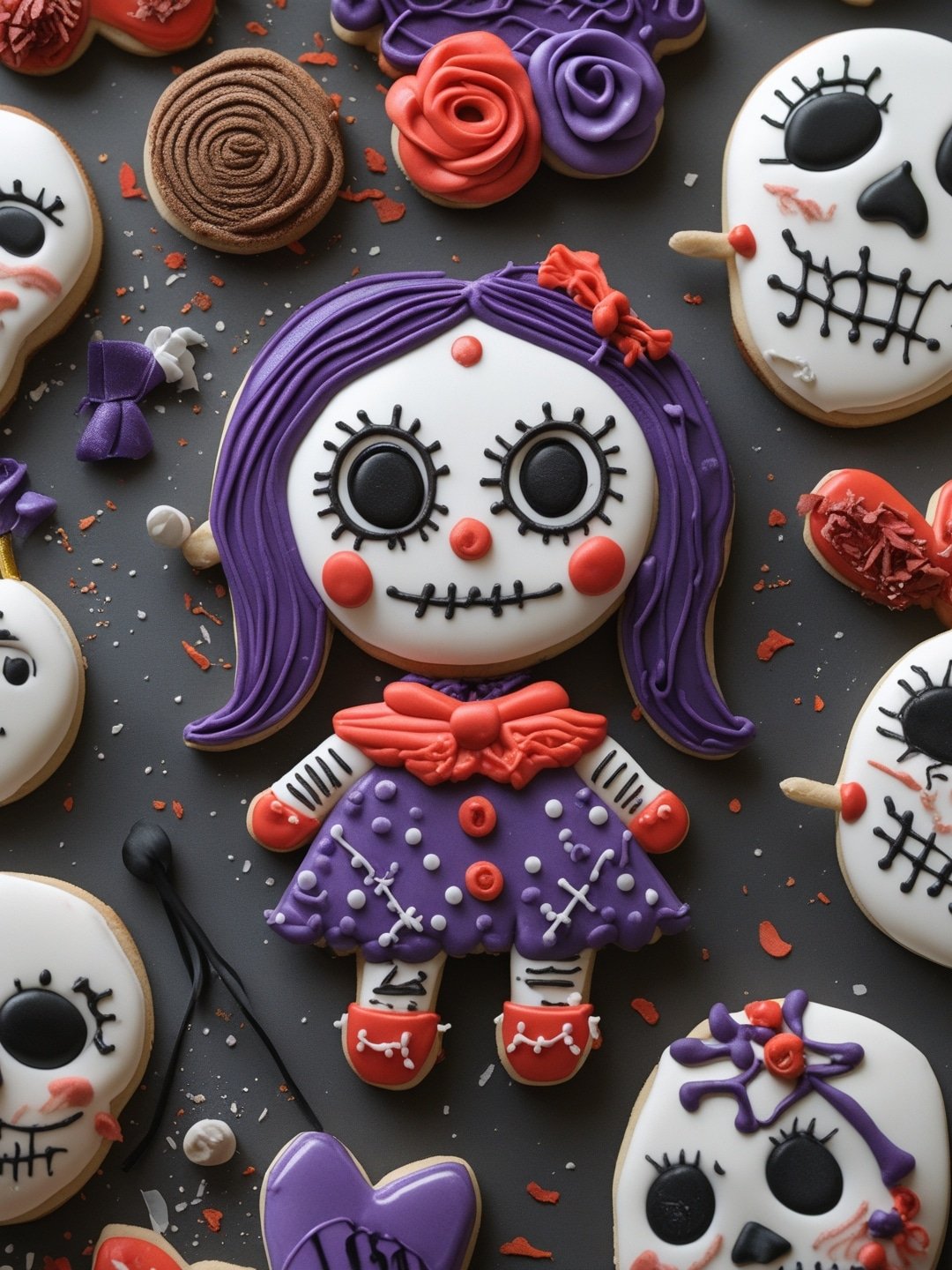 Voodoo Doll Sugar Cookies 1 Voodoo Doll Sugar Cookies