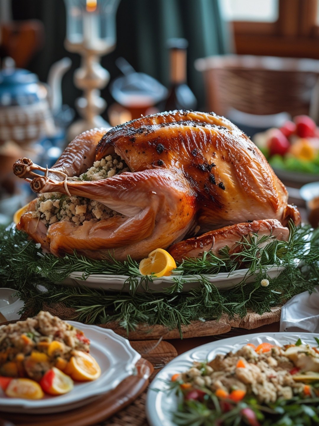 Traditional Roast Turkey with Dressing