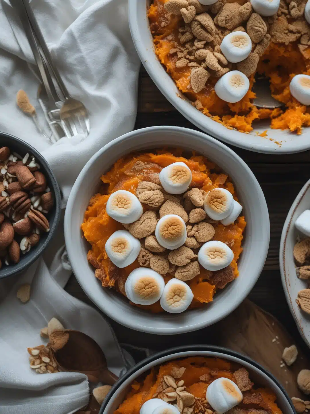 Savory Sweet Potato Casserole with Marshmallow Topping
