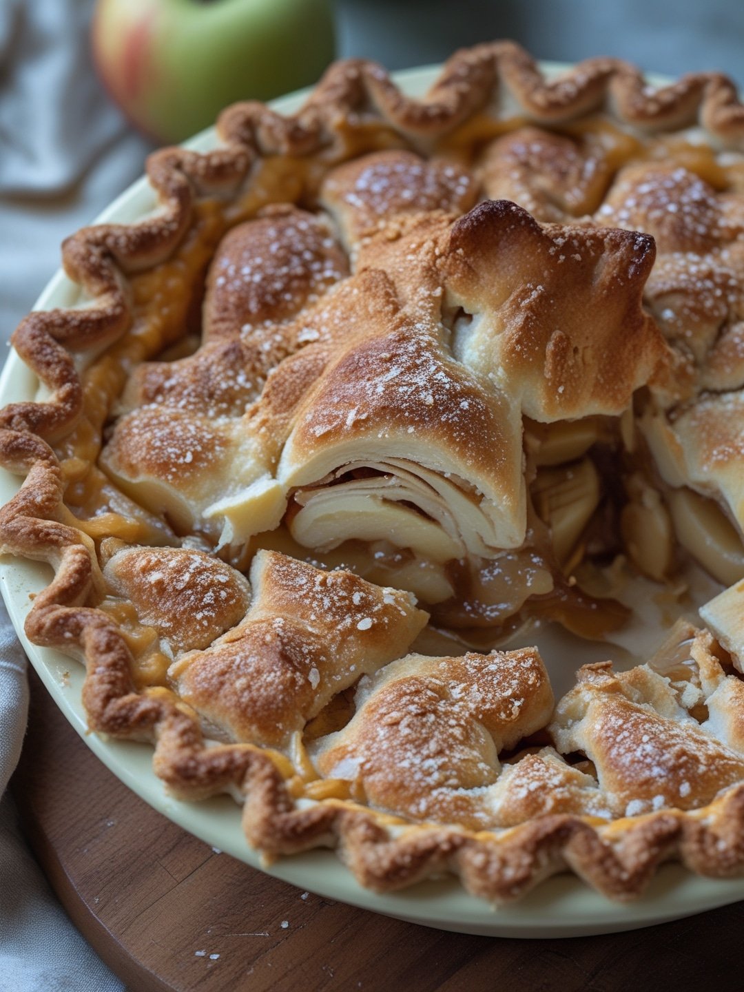 Apple Pie with a Cheddar Crust