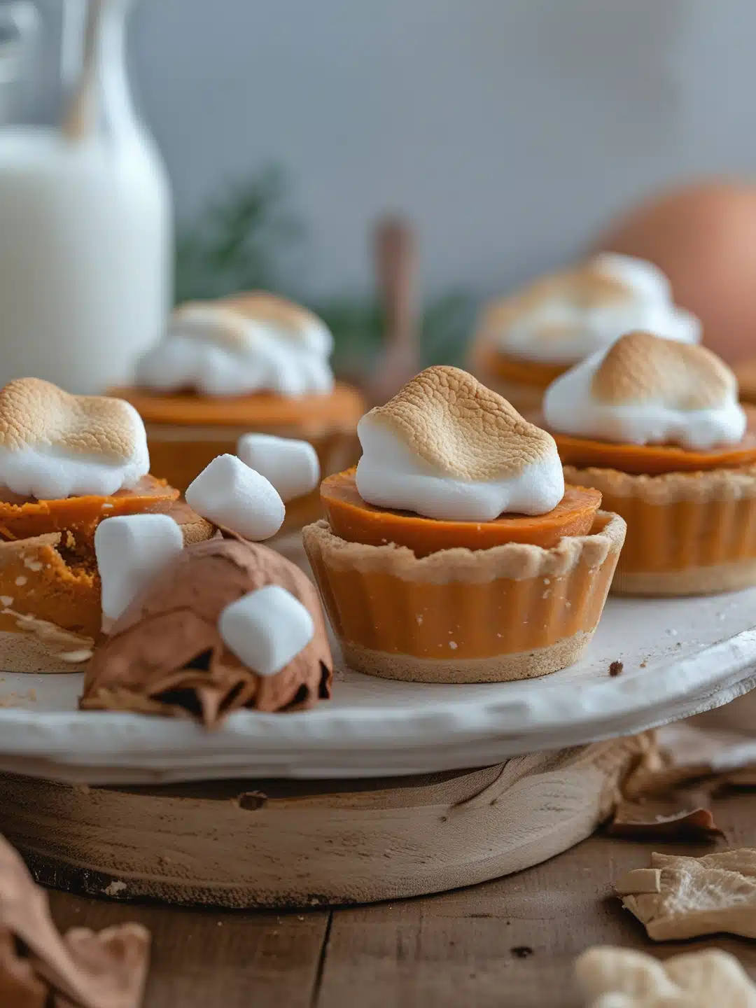 Mini Sweet Potato Pies with Marshmallow Topping
