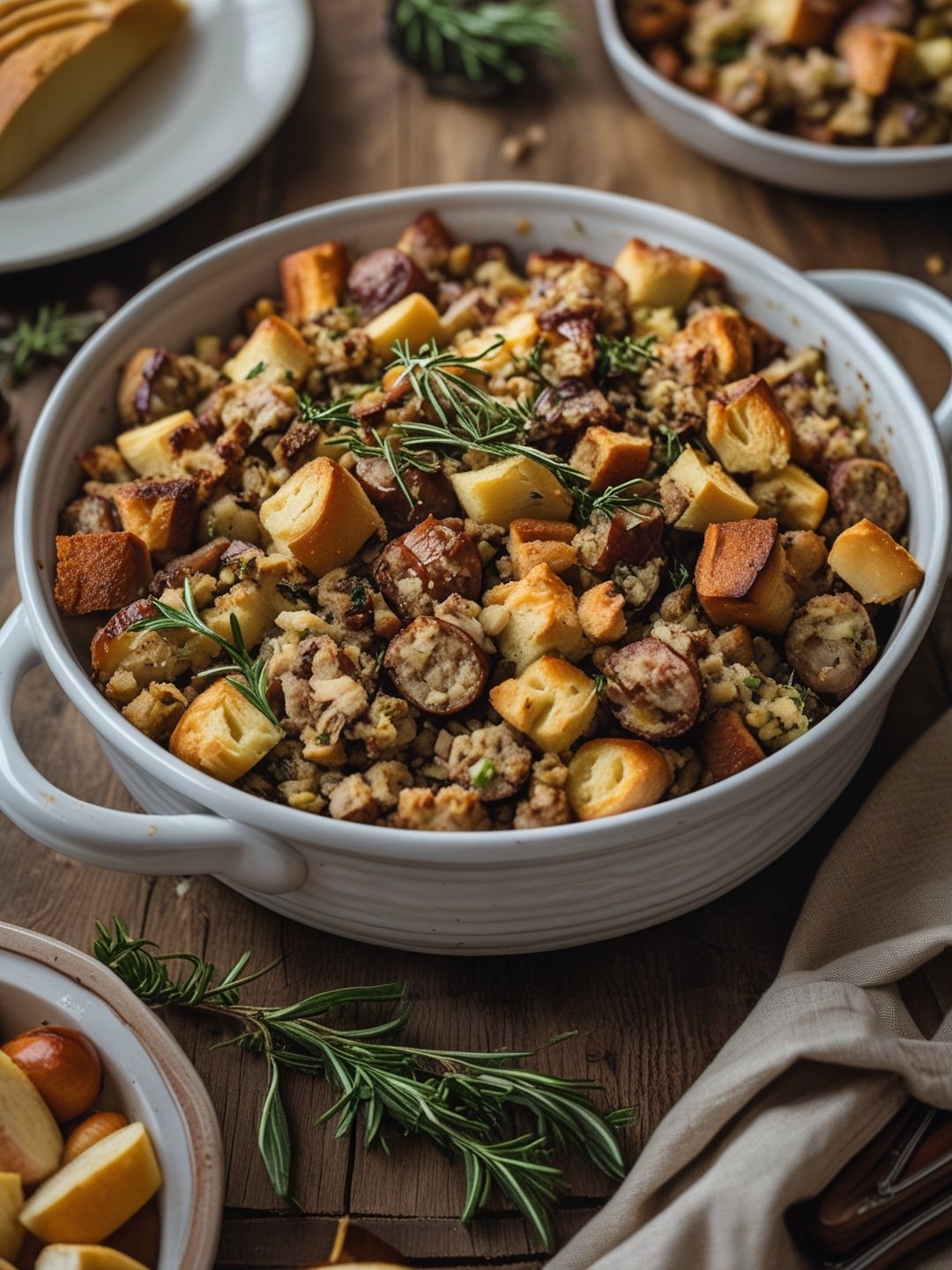 Classic Thanksgiving Stuffing with Sausage and Herbs