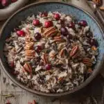Wild Rice Pilaf with Cranberries and Pecans