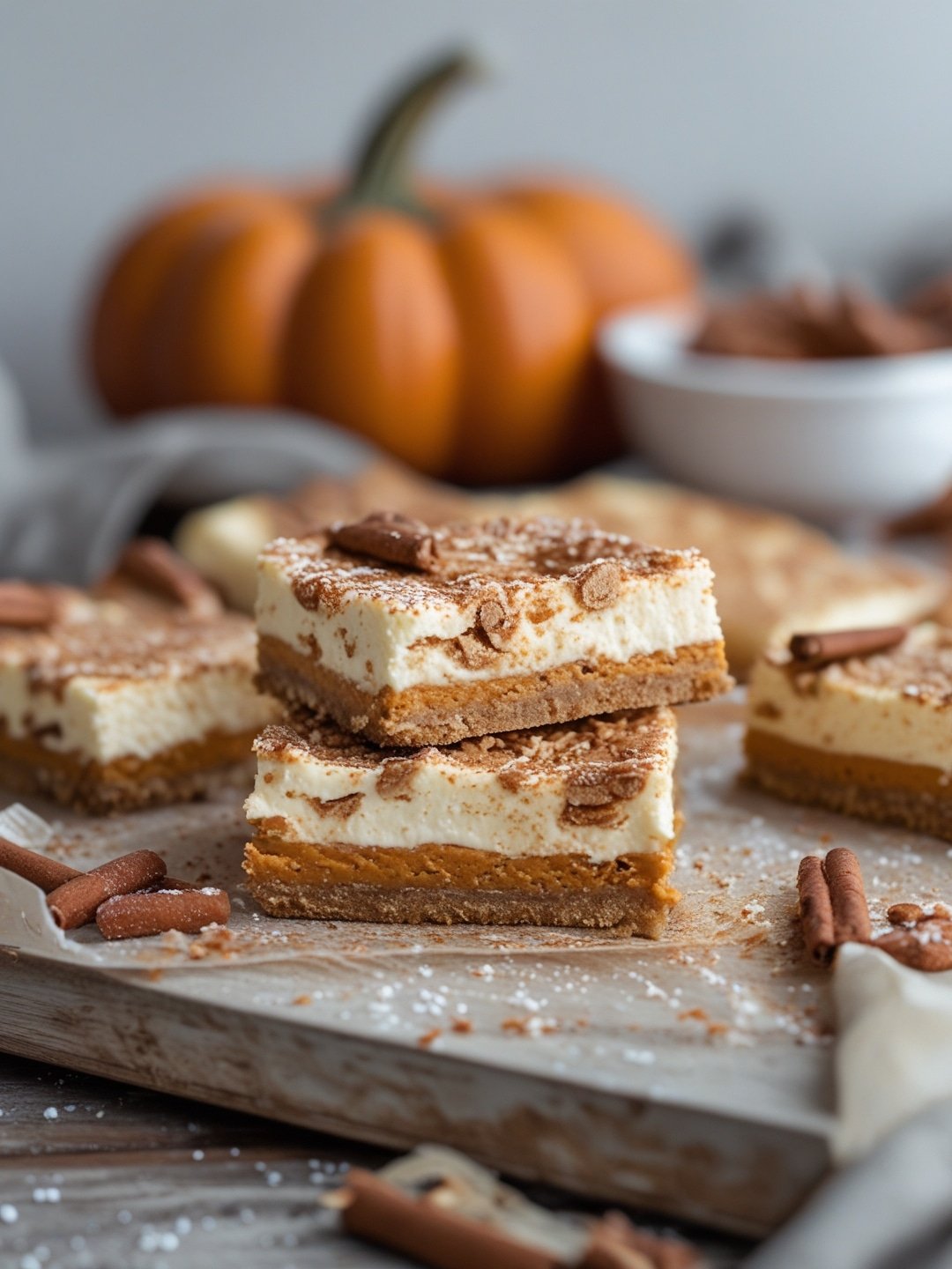 Pumpkin Cheesecake Bars 1 Pumpkin Cheesecake Bars