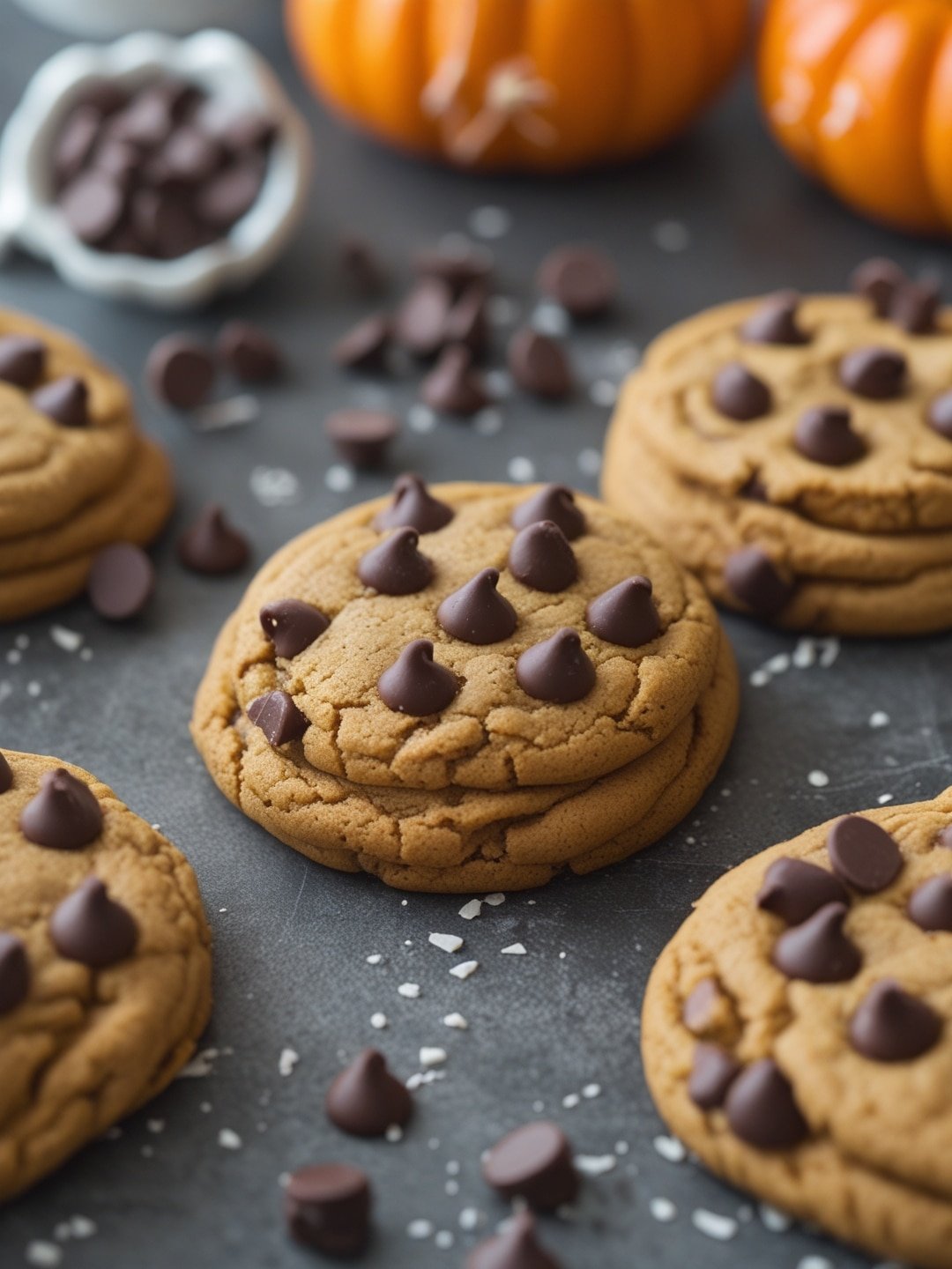 Pumpkin Chocolate Chip Cookies 1 Pumpkin Chocolate Chip Cookies