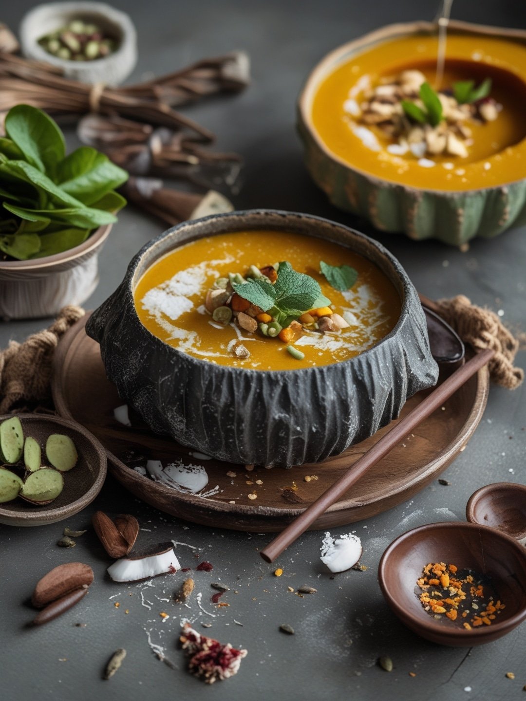 Thai Pumpkin Coconut Soup: Exotic Autumn Meal