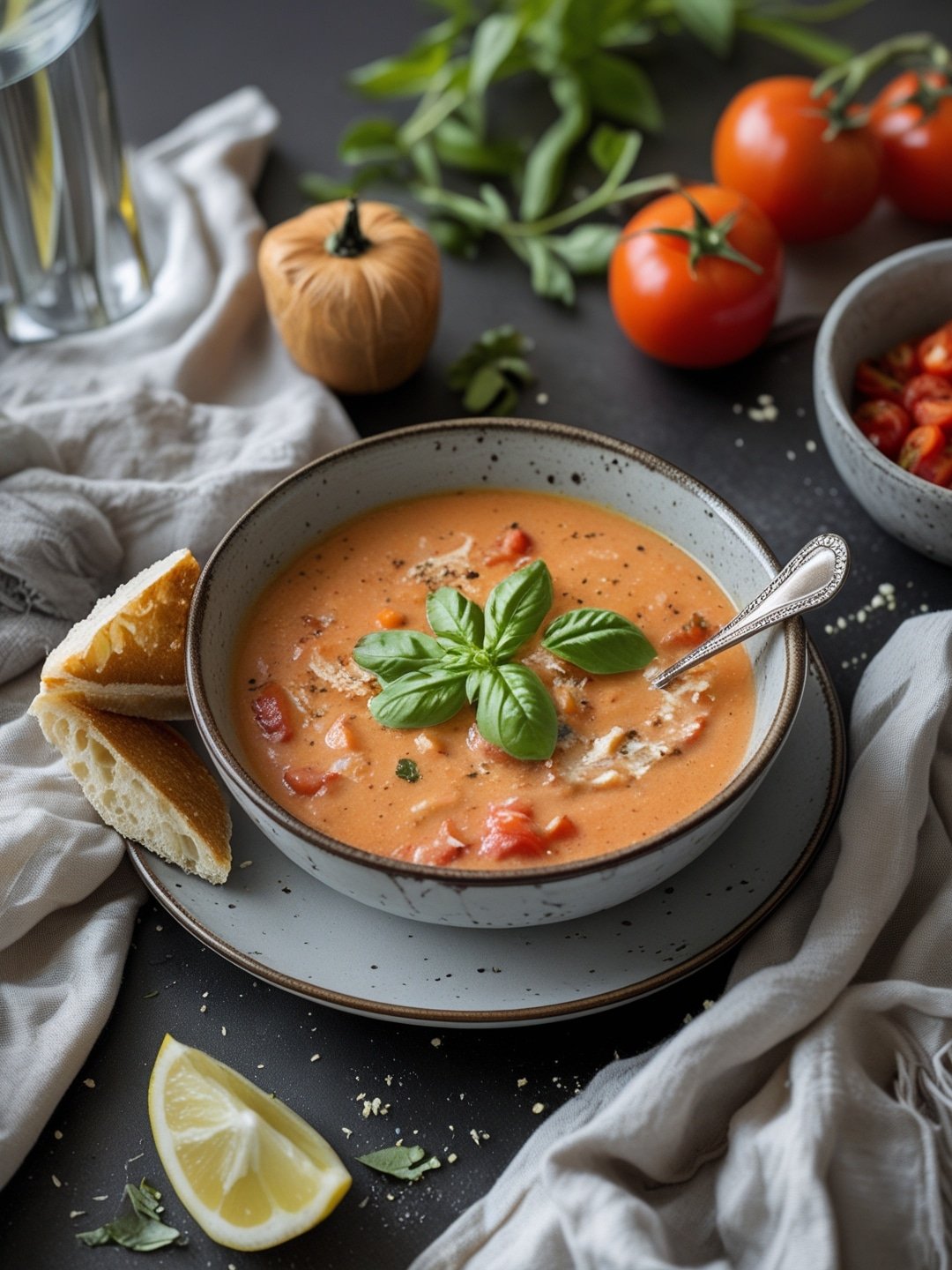 Creamy Tomato Basil Soup for Comforting Autumn Evenings