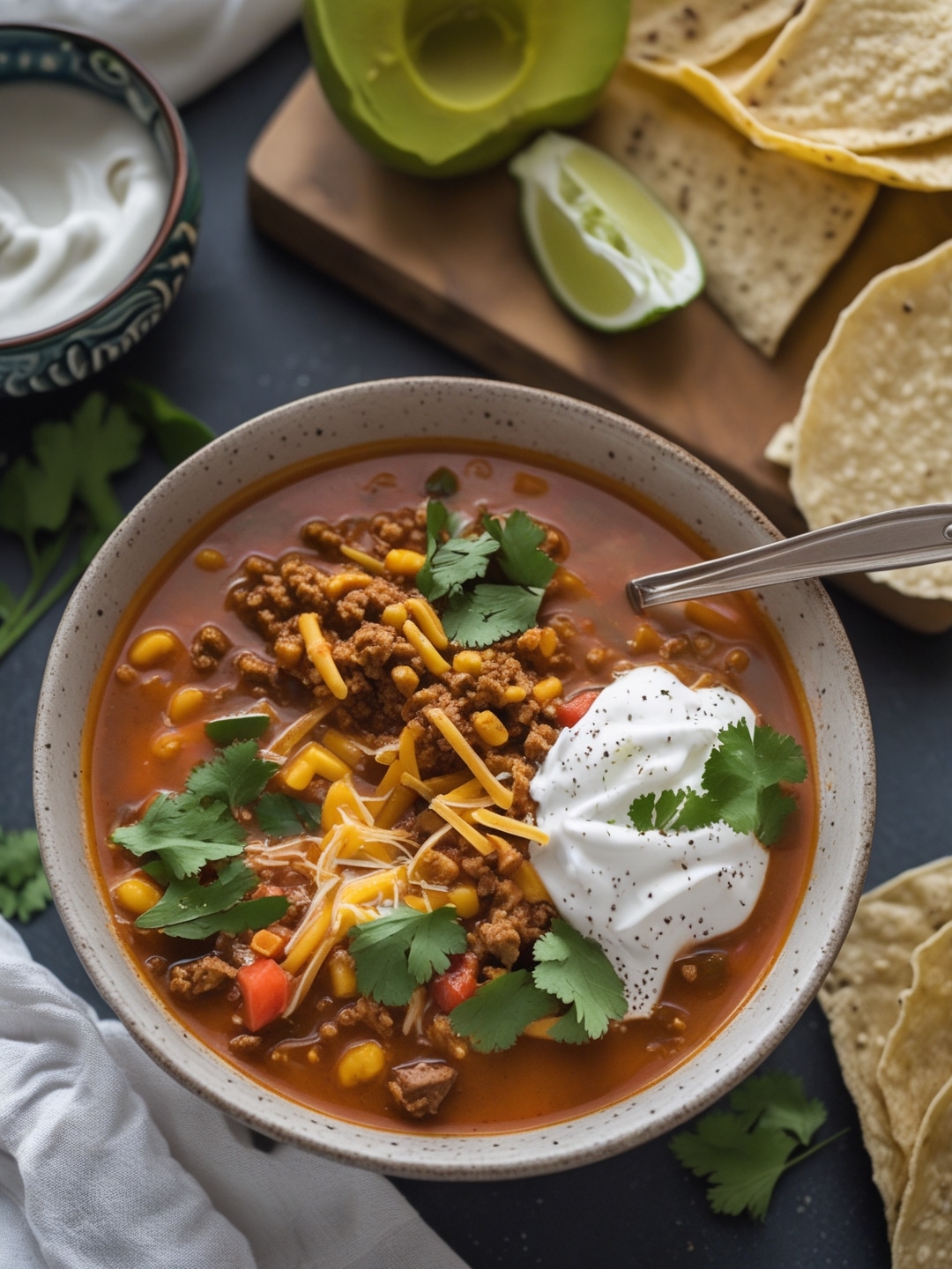 Taco Soup: Cozy and Flavorful Comfort Dish