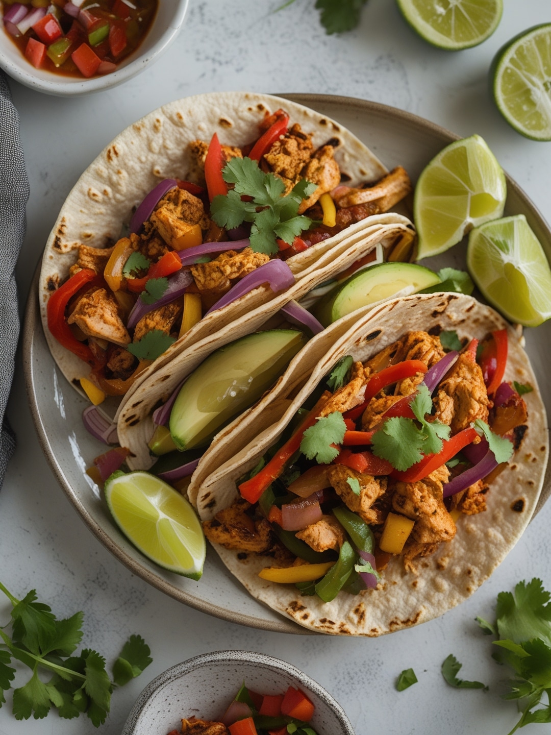 Chicken Fajita Tacos: Quick and Flavorful Family Dinner 1 Chicken Fajita Tacos: Quick and Flavorful Family Dinner