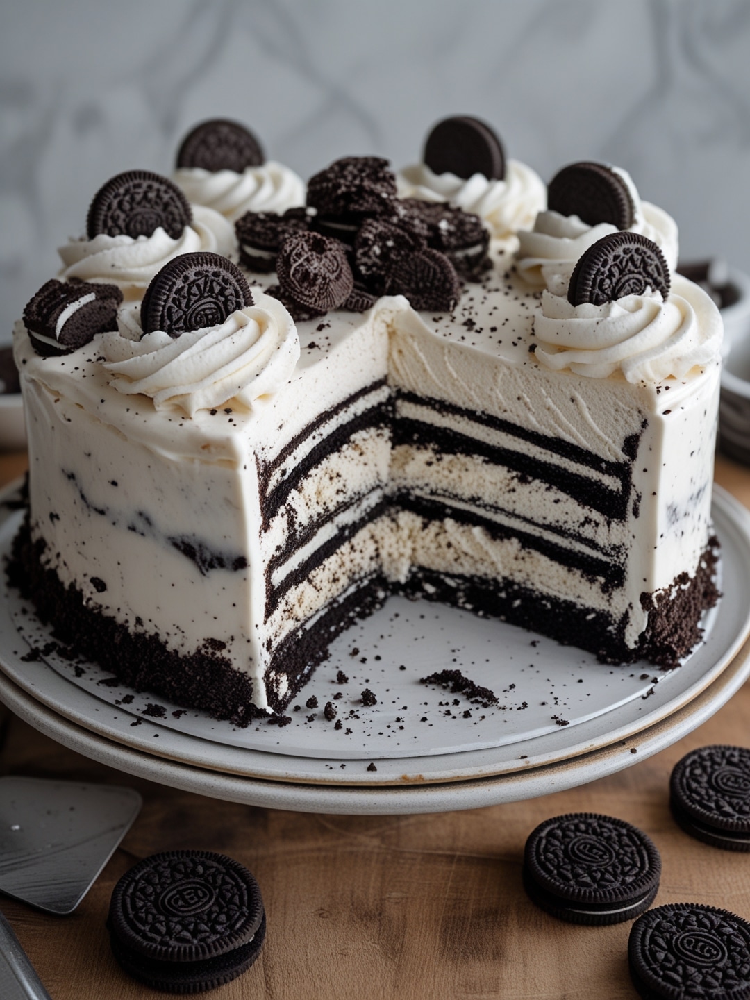 Oreo Ice Cream Cake