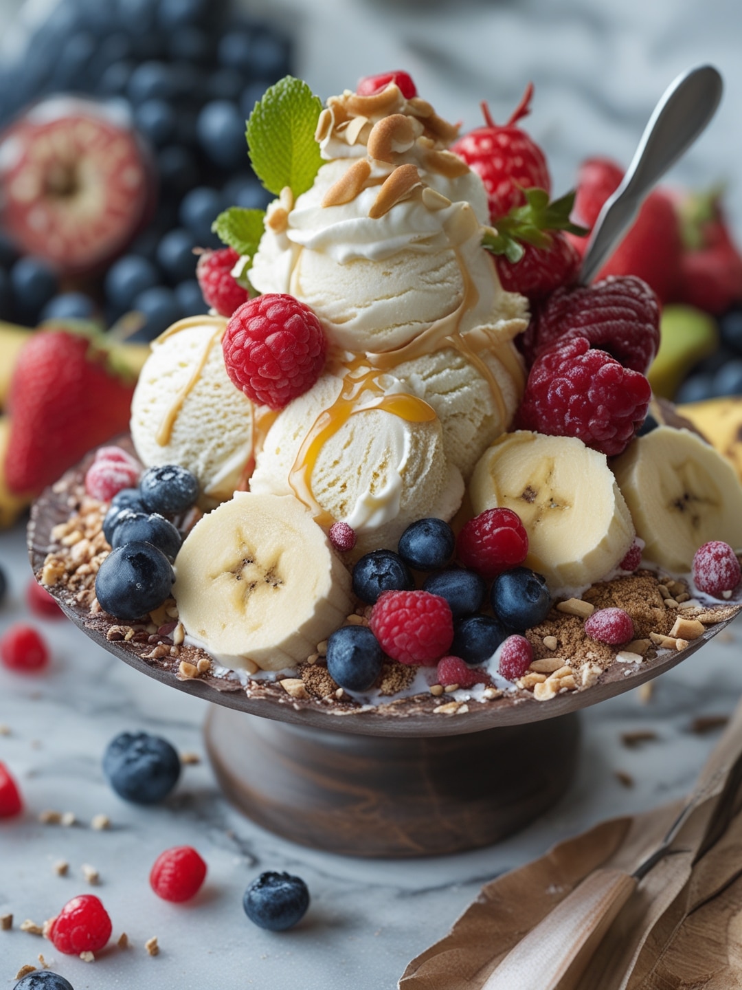 Ultimate Banana Split with Homemade Ice Cream 1 Ultimate Banana Split with Homemade Ice Cream