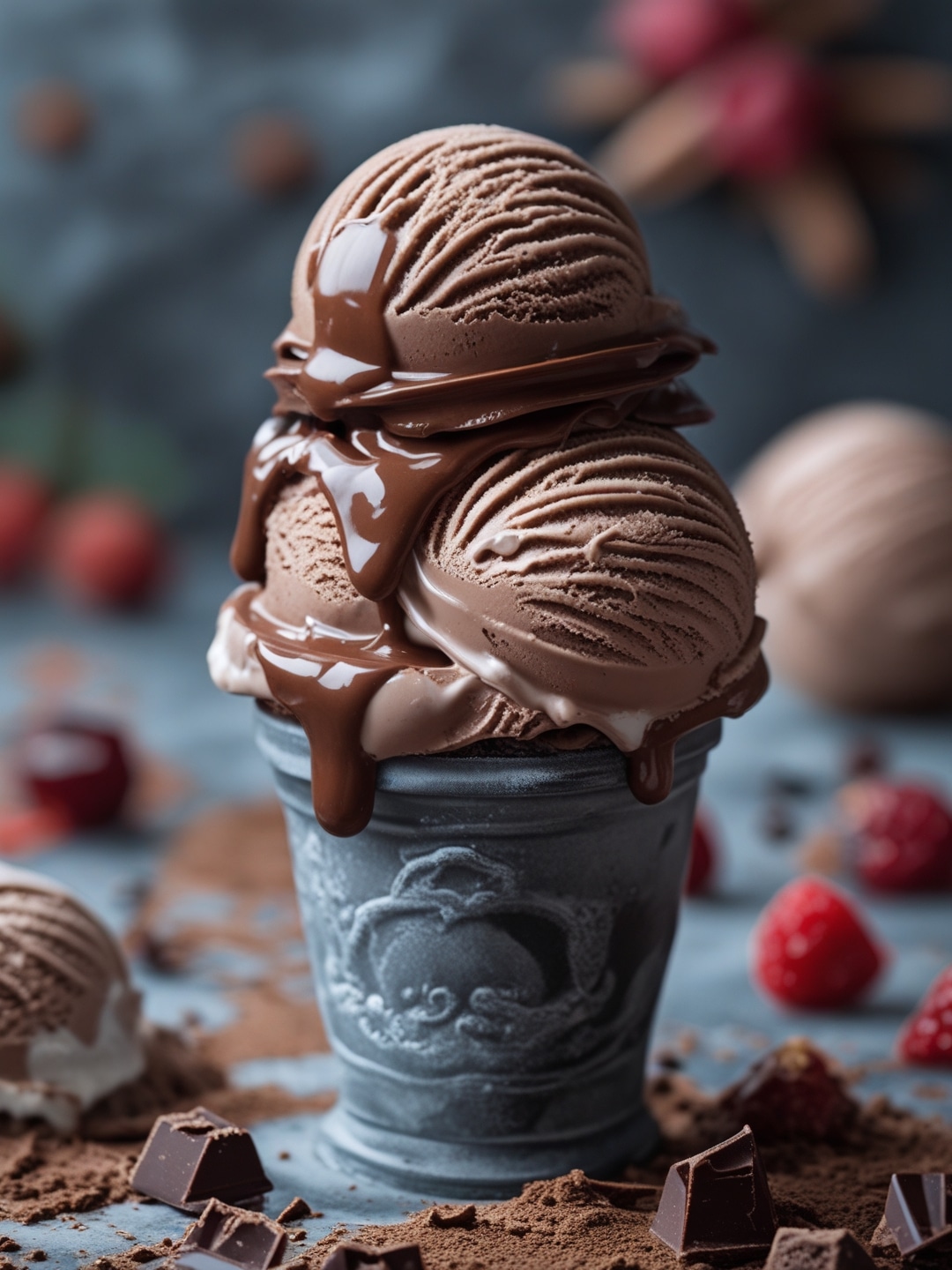 Double Chocolate Fudge Ice Cream 1 Double Chocolate Fudge Ice Cream